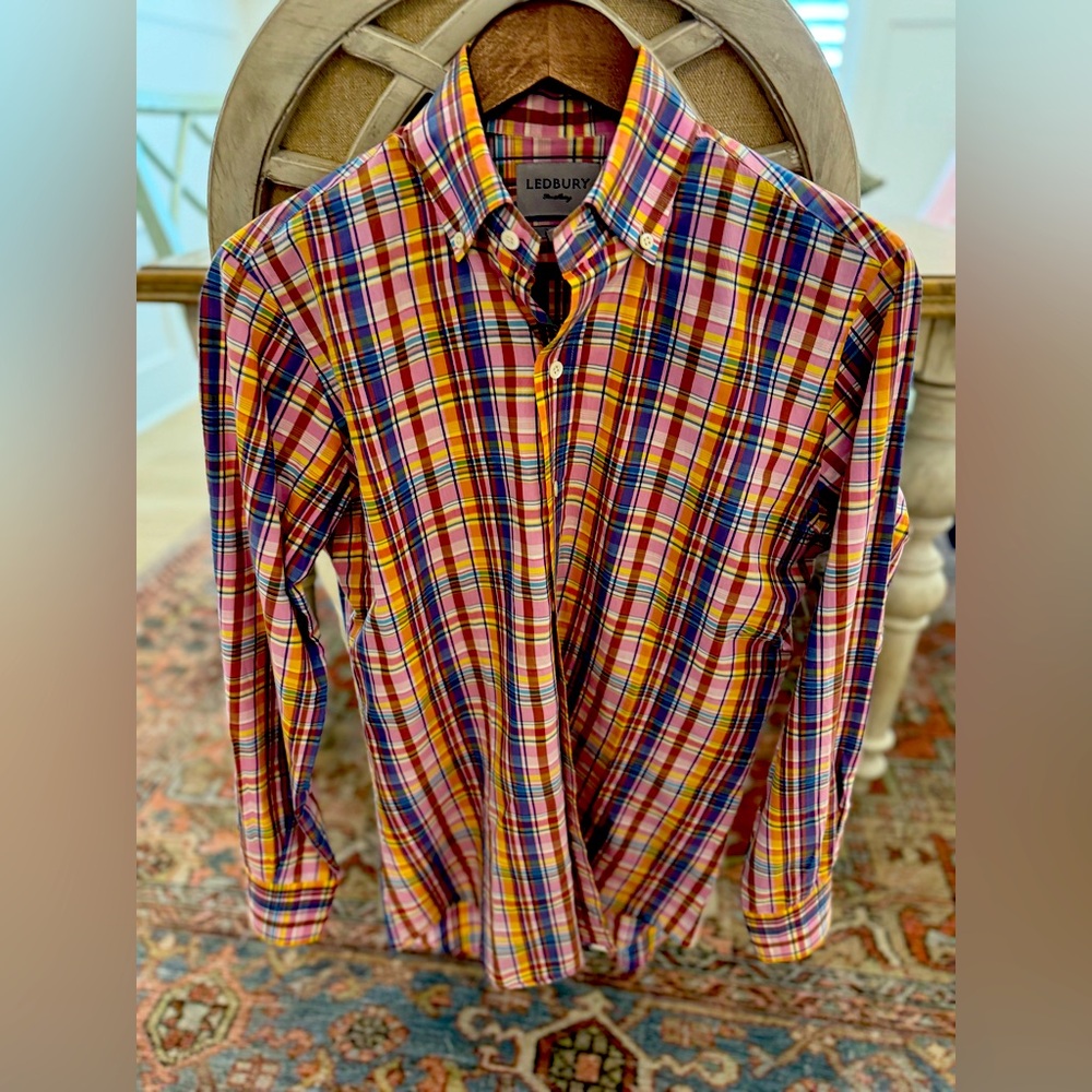 Men’s Slim-fit Ledbury Gingham Shirt